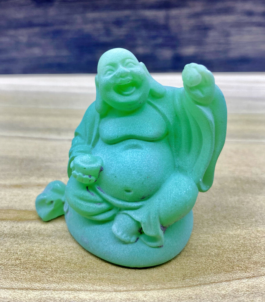 Light Green Buddha Figurine 2"