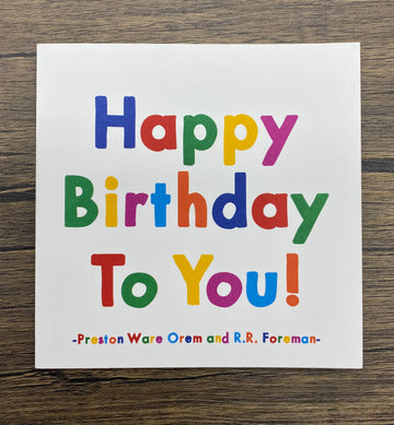 Quotable Card: Happy birthday to you!