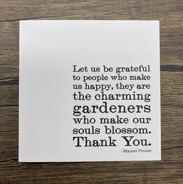 Quotable Card: Let us be grateful...