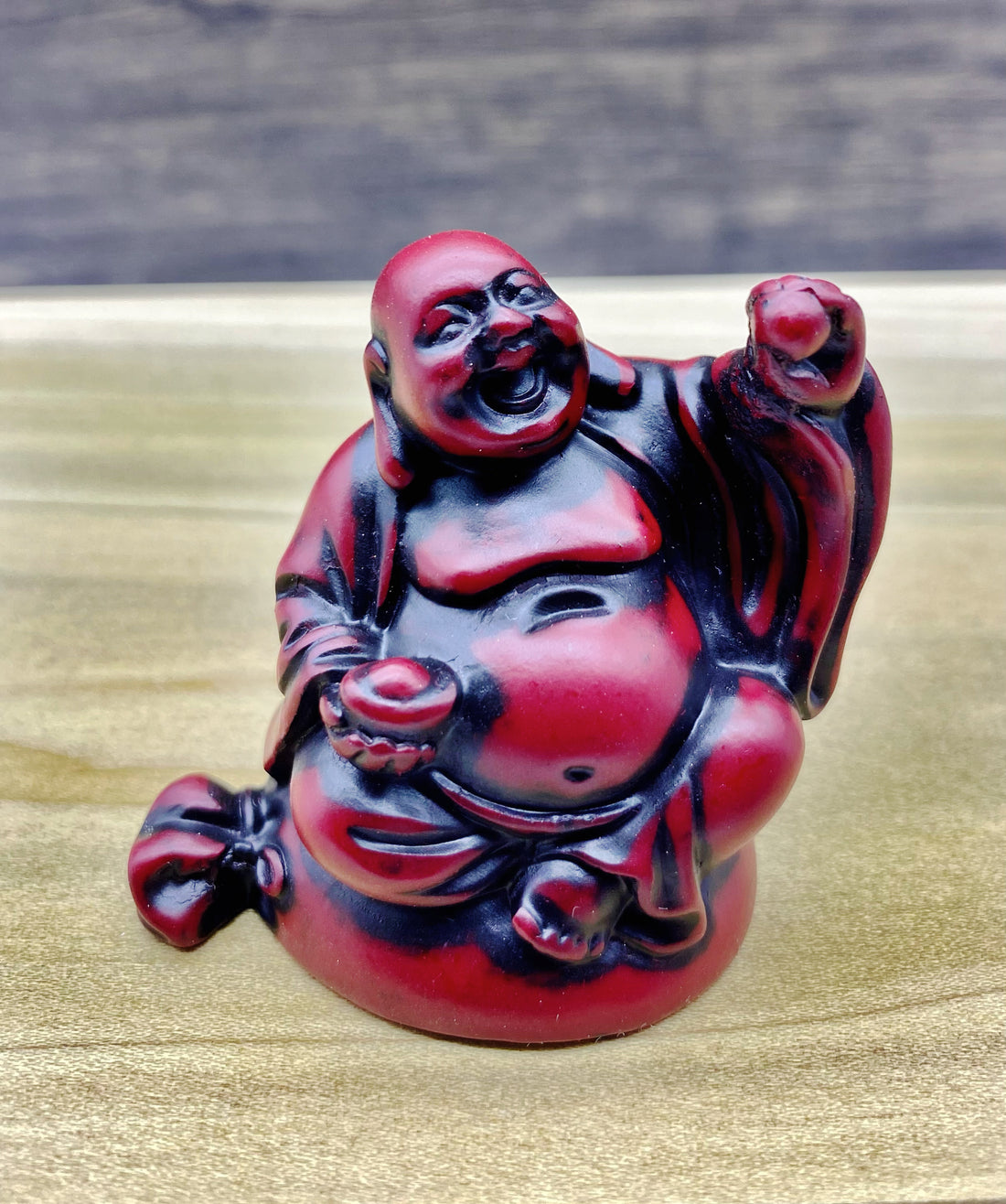 Red Buddha Figurine 2"